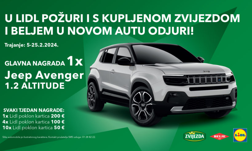 Objava dobitnika nagradne igre „U Lidl požuri i s kupljenom Zvijezdom i Beljem u novom autu odjuri!“ – Prvi tjedan